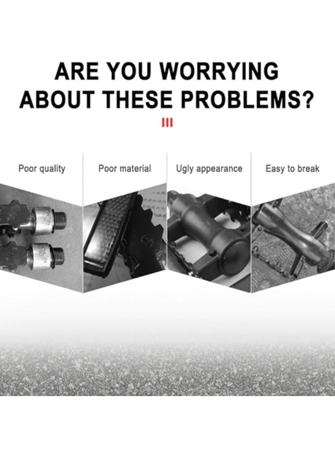 اسرلي وايت مجموعة ملحقات الدراجة الهوائية، مفتاح فك الدواسات ودواسات الدراجة سهلة الفك والتركيب - Image 4